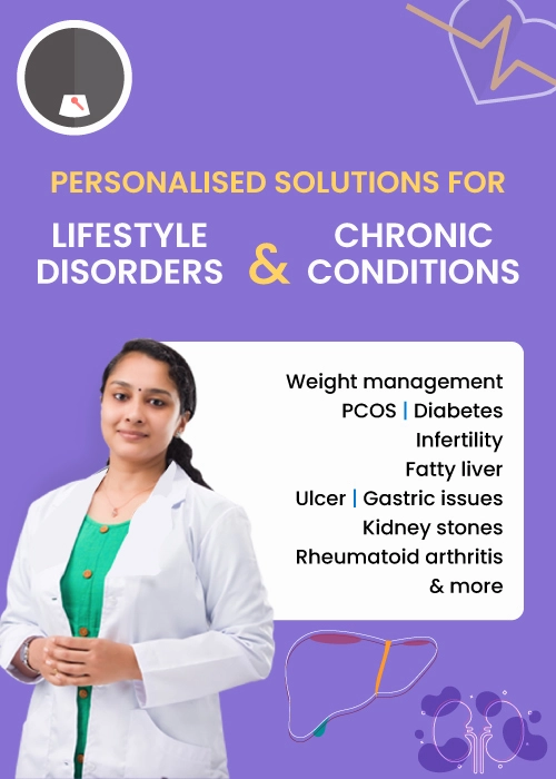Personalized care for lifestyle disorders like weight issues, PCOS, diabetes, and infertility
